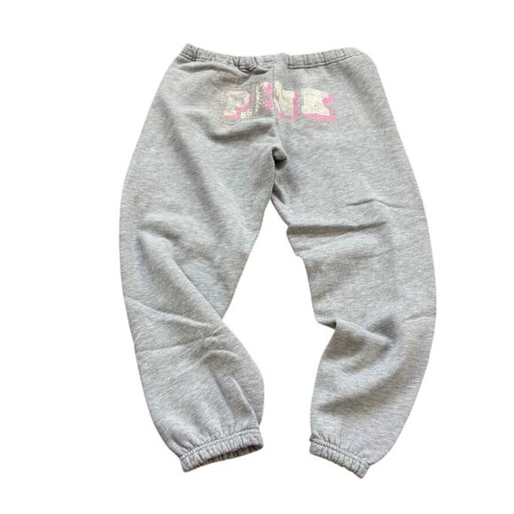 Vintage Pink Victoria’s Secret Lounge Pants Gray Joggers Y2K Sz XS - Picture 2 of 6